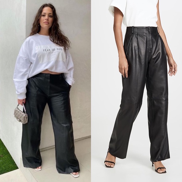 Veda Bess Black Leather Trousers - Picture 9 of 9